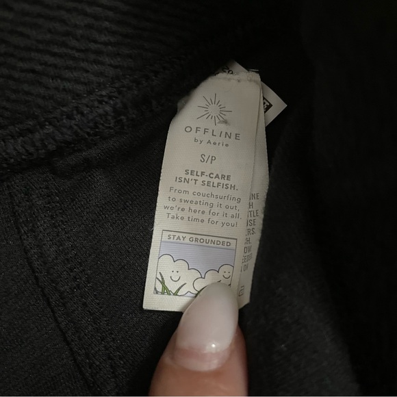 Aerie Waffle High Waist Bell Bottom Flare Leg Knit Pants | Sz S - Picture 5 of 8